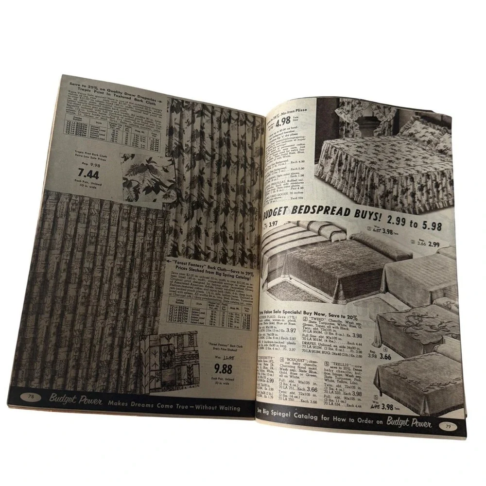 Spiegel 1956 Vintage Sale Catalog 1950s Fashion Ephemera Mid Century Advertising